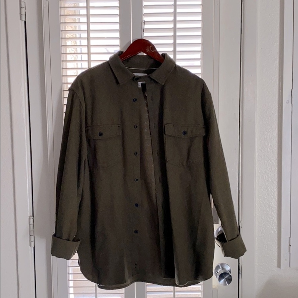 Olive Green, Shirt Jacket, Goodfellow and Co.